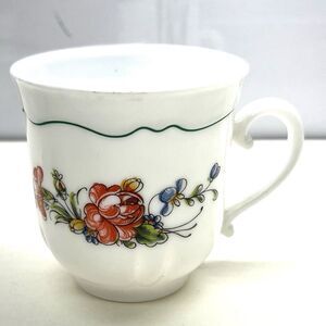 Dainty Arcopal France Provincial Tea Cup - White Milk Glass-Floral Design